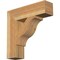 Ekena Millwork Funston Block Rough Sawn Bracket, Western Red Cedar, 6"W x 24"D x 24"H BKT06X24X24FST05RWR - alternate 1